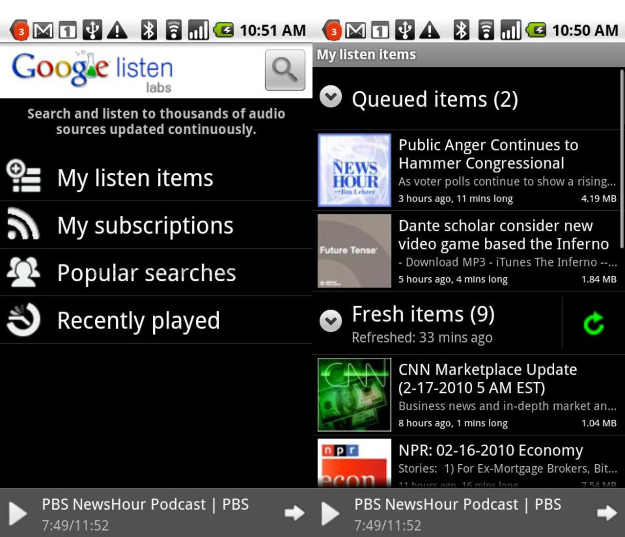 Google Listen v1.1