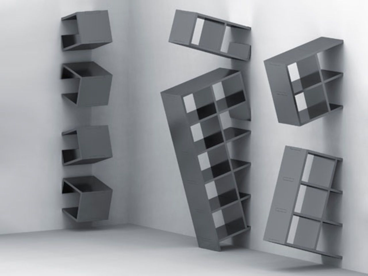 Förvaring som dyker upp ur väggen