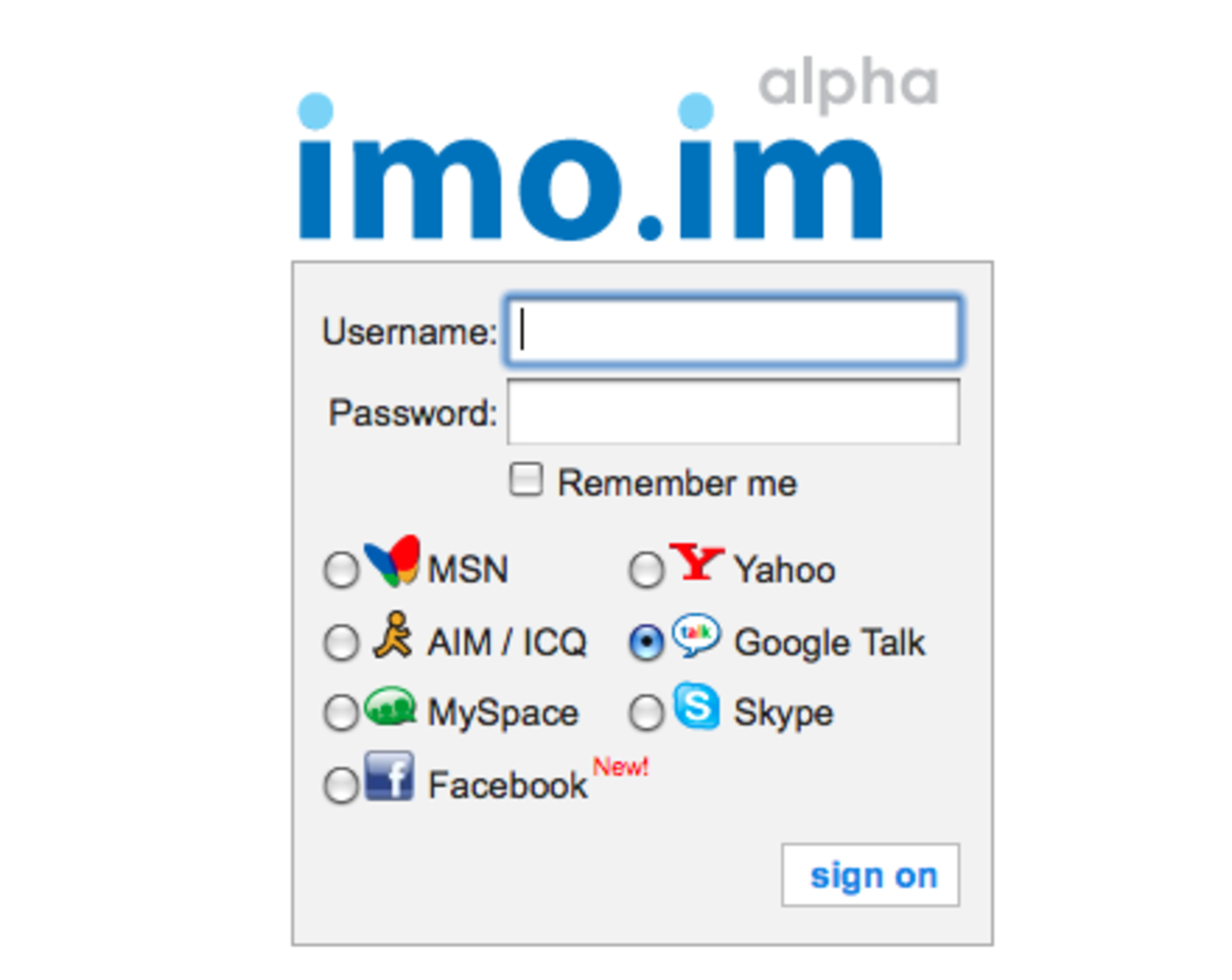 Imo.im - webbaserad IM-klient