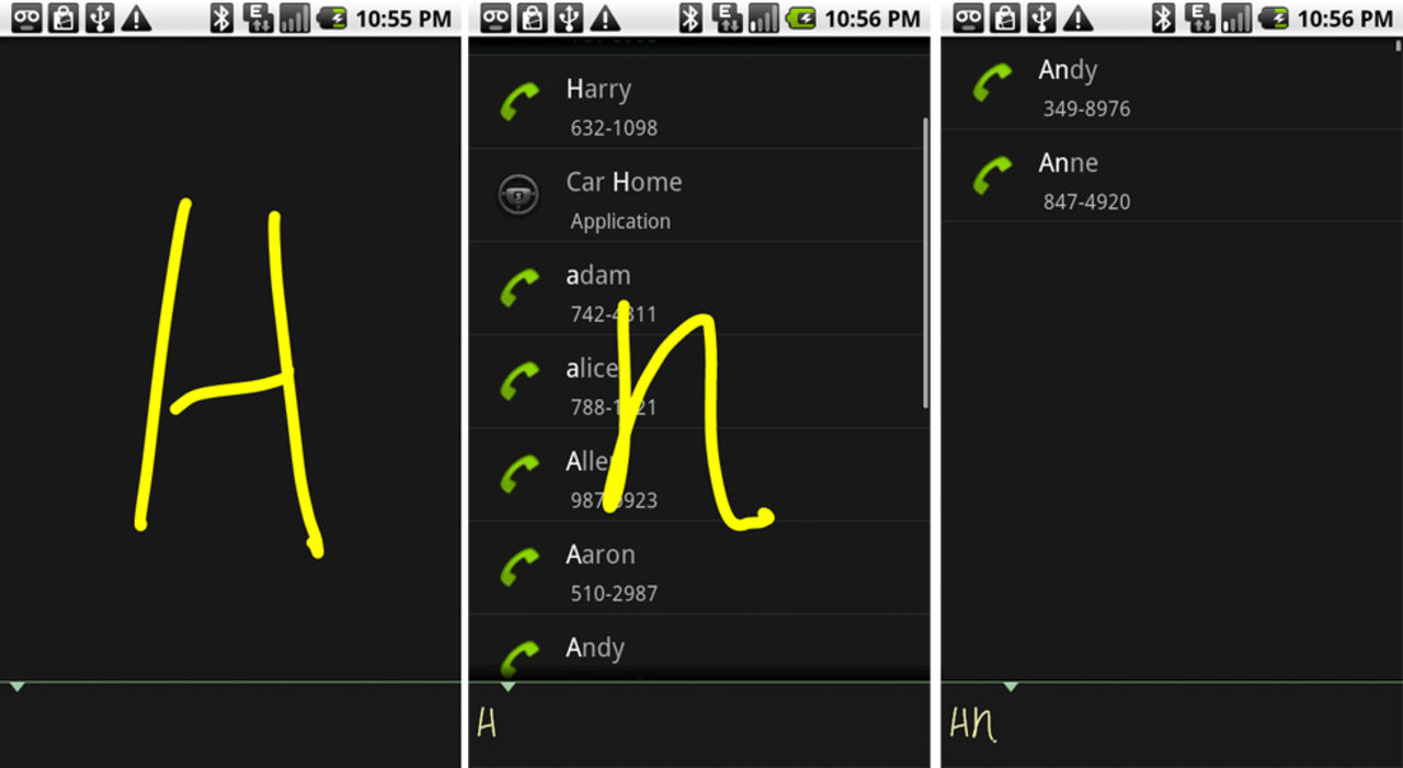 Android får stöd för gesture search