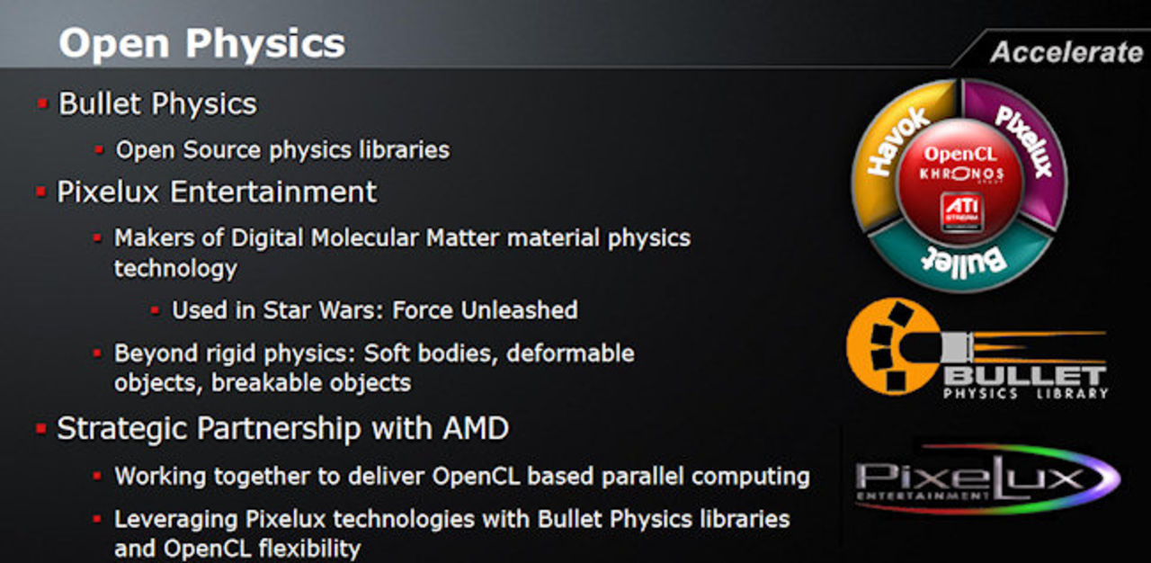 AMD vidareutvecklar open physics