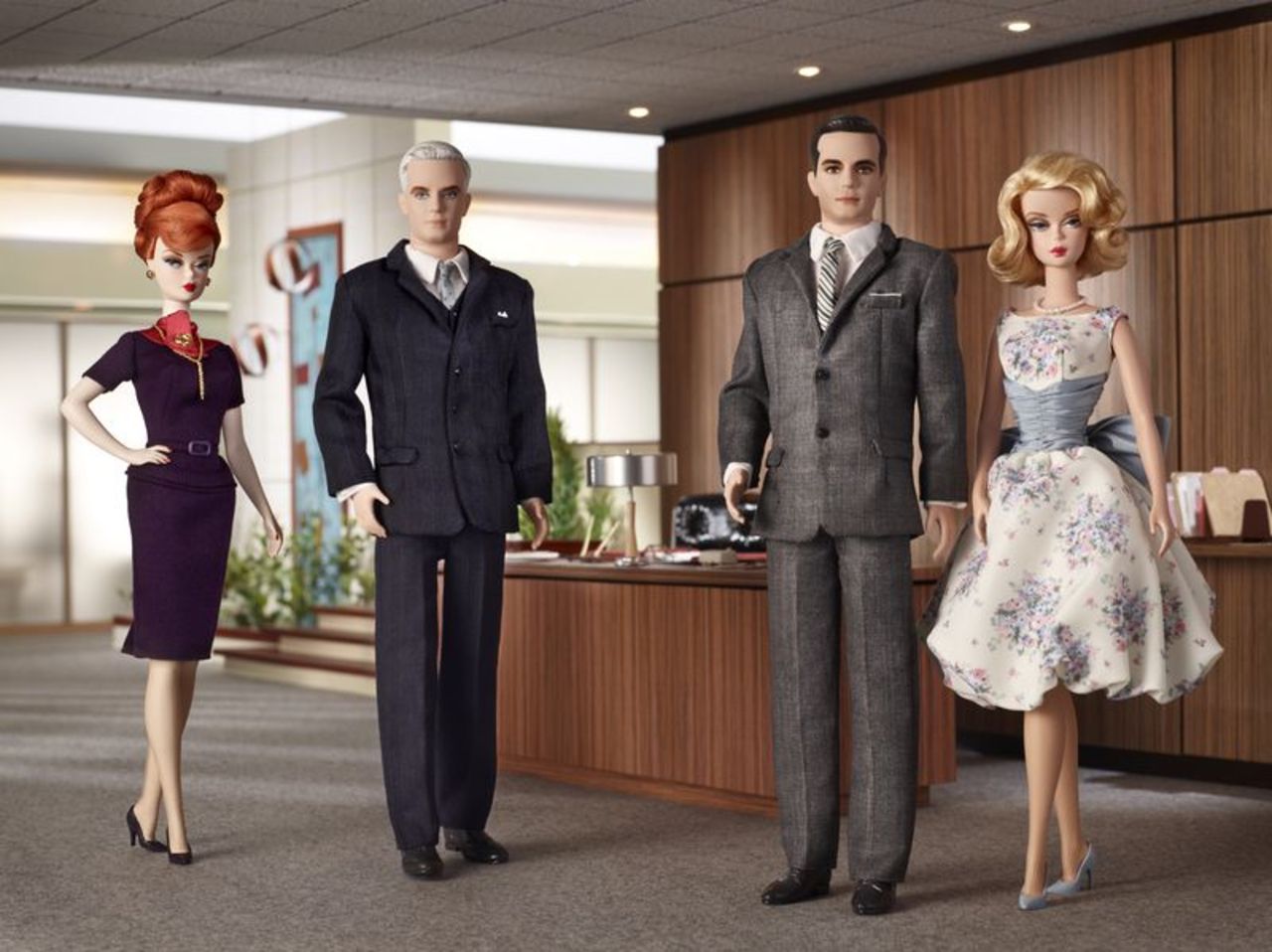 Mad Men-karaktärer som Barbie-dockor