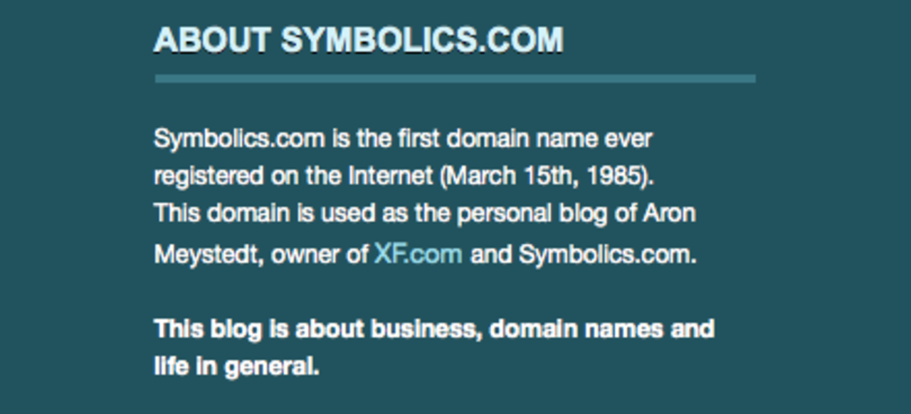 25 år sedan första .com-domänen registrerades