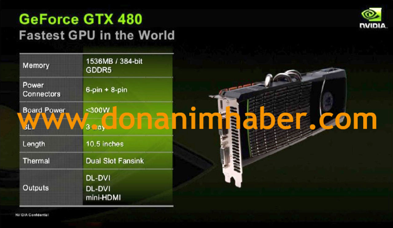 Bild på referensdesign av GeForce GTX 480
