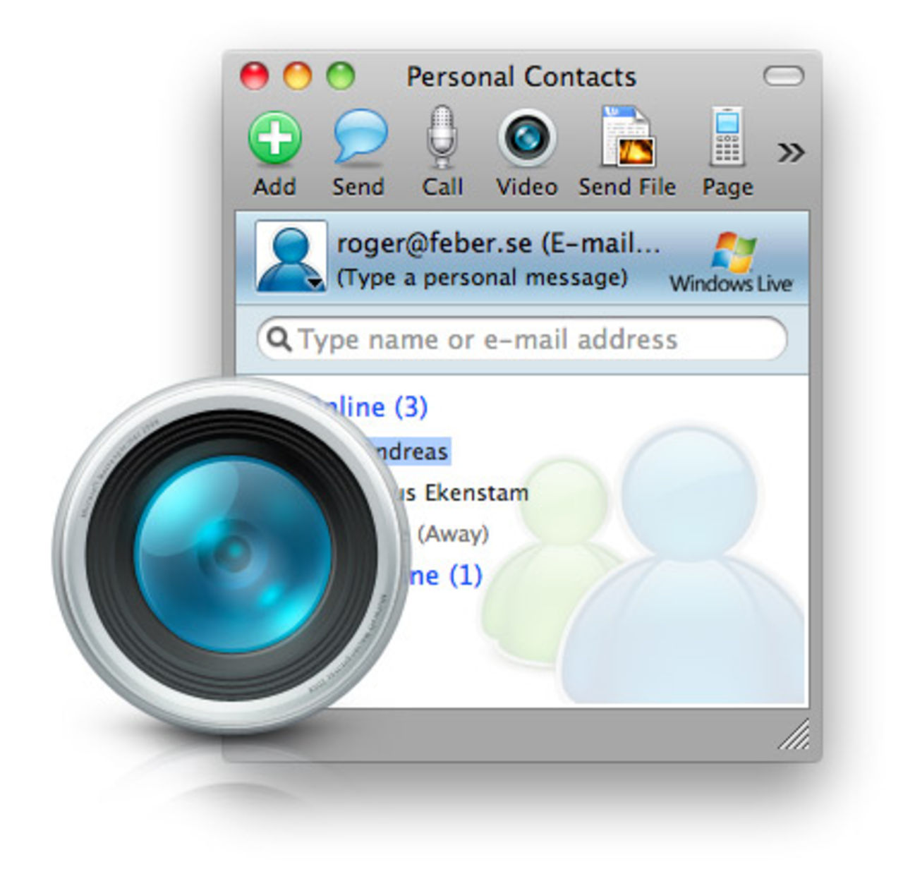 Beta av MSN messenger med videosamtal för Mac