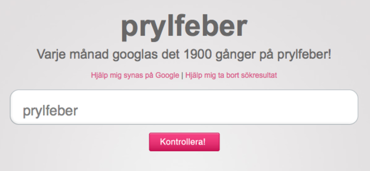 Så många googlar på dig varje månad