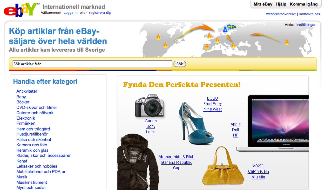 Nypremiär för svenska eBay