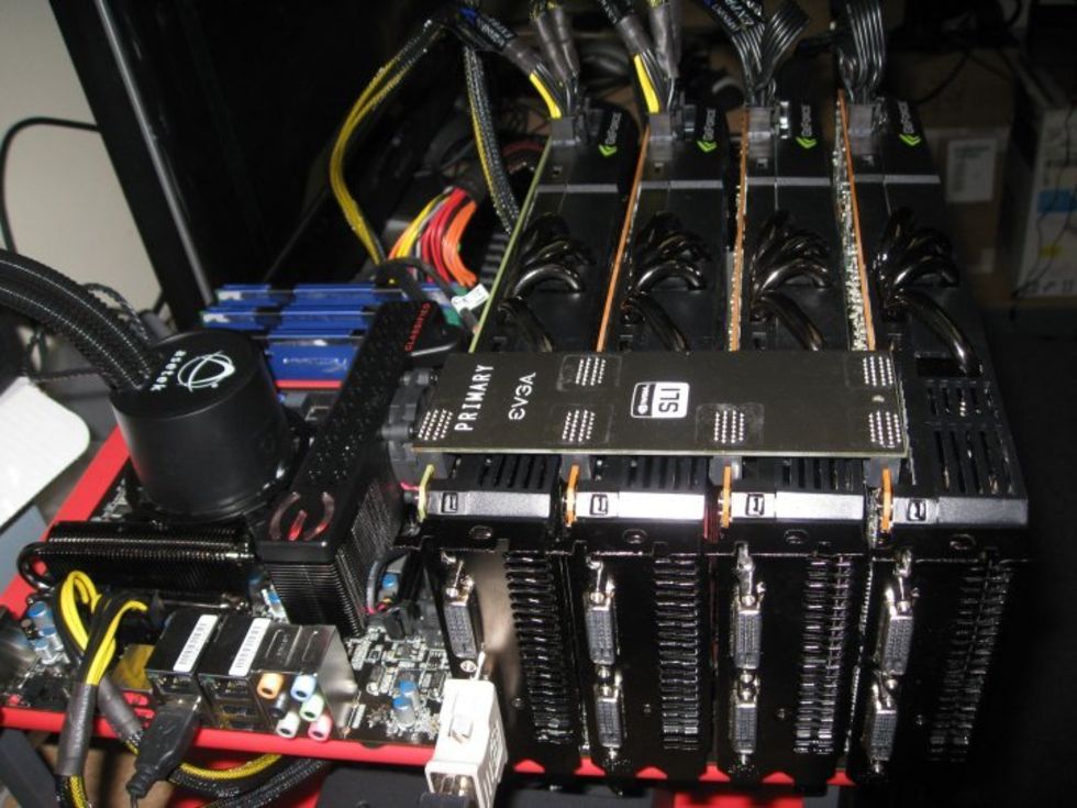 GeForce GTX 480 klarar av 4-vägs SLI