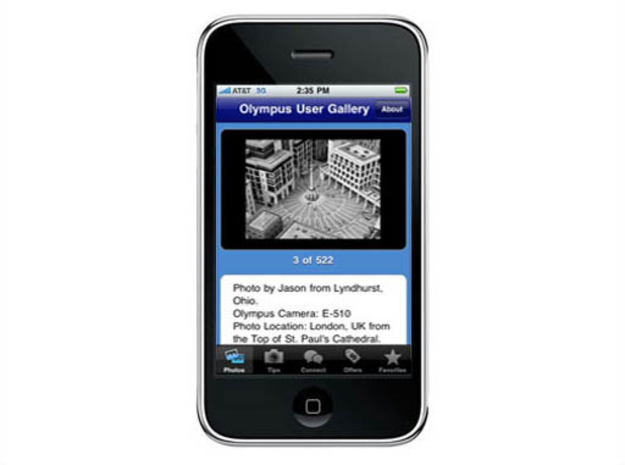 Olympus släpper iPhone-app