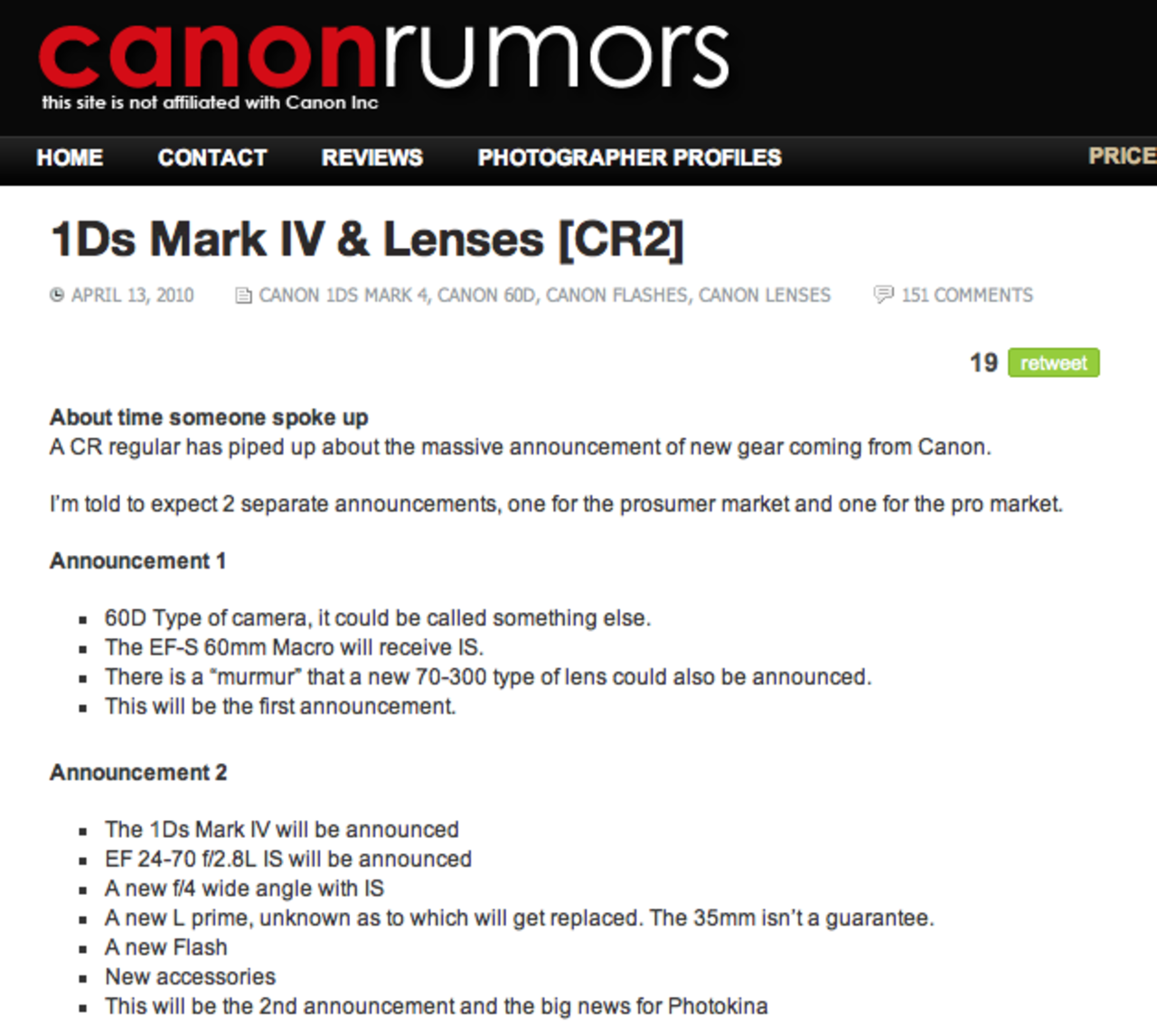 Stundande Canon-lanseringar