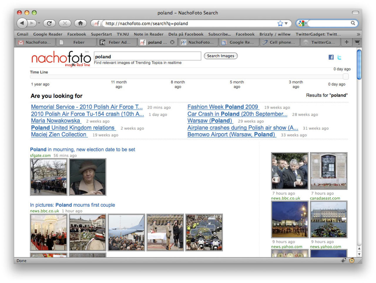 NachoFoto hittar aktuella bilder