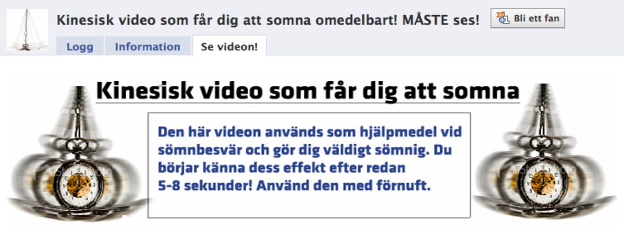 Spammiga fan-sidor på Facebook