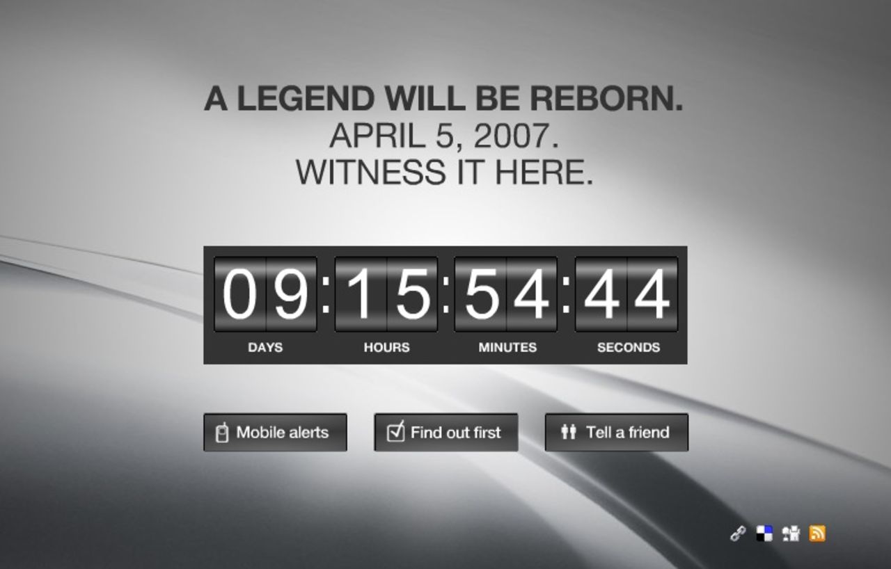 A legend will be reborn...