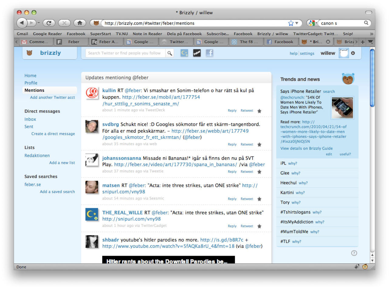 Brizzly får ny design