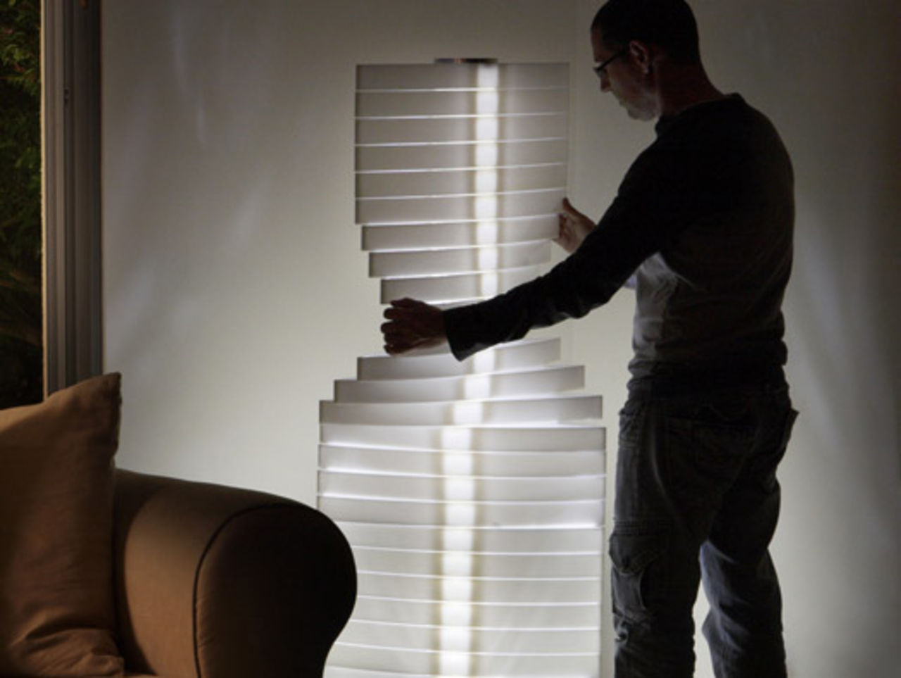 LED-lampa i flera sektioner