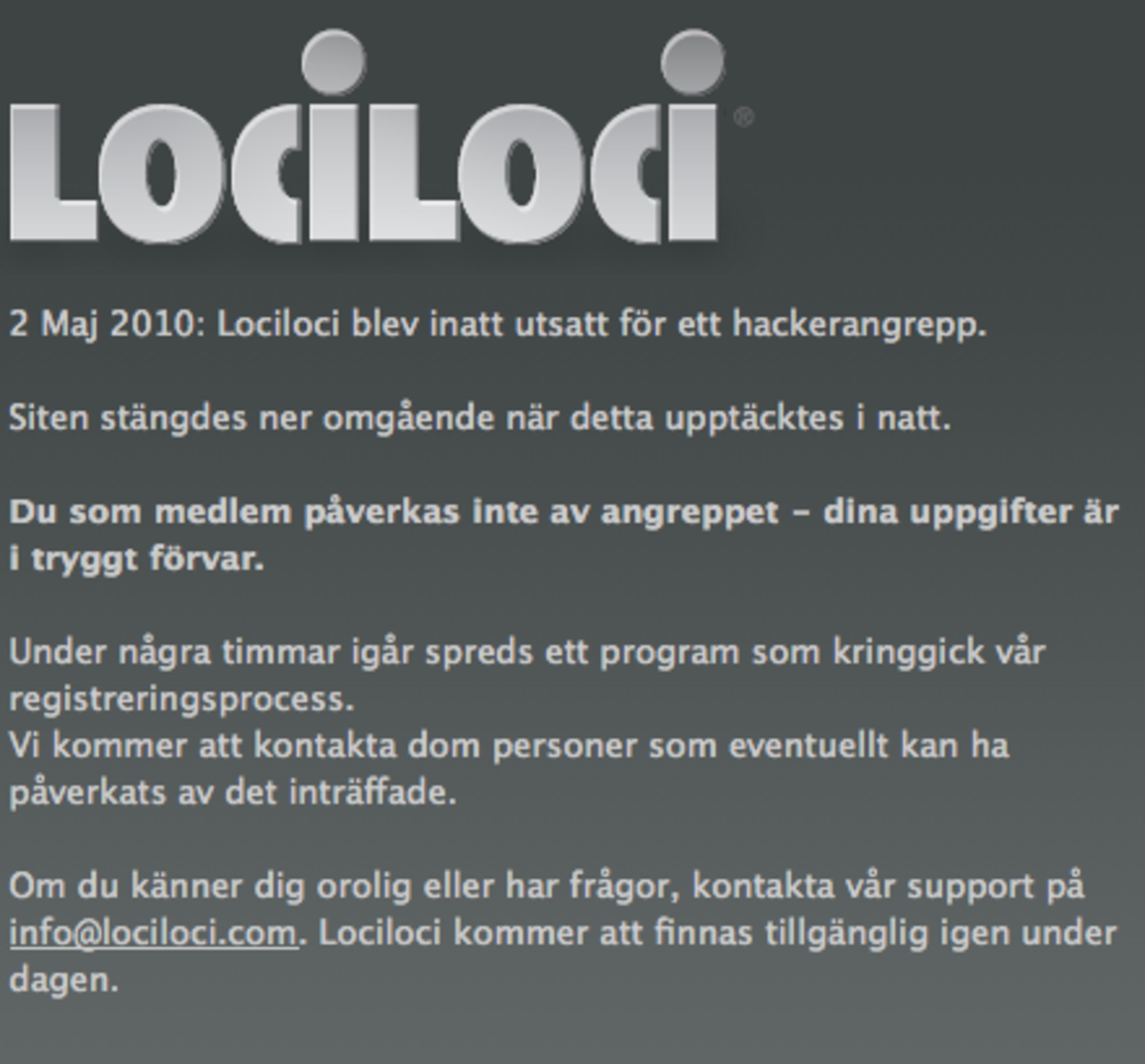 LociLoci hackade