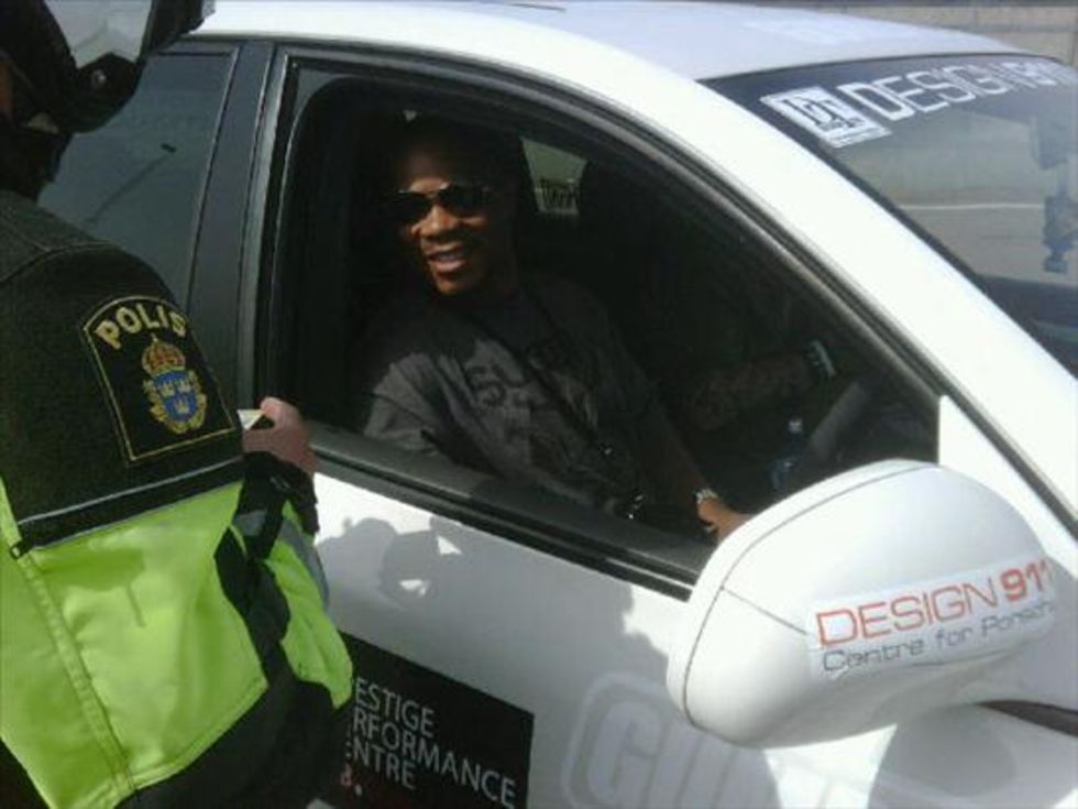 Xzibit tagen för fortkörning av svensk Polis