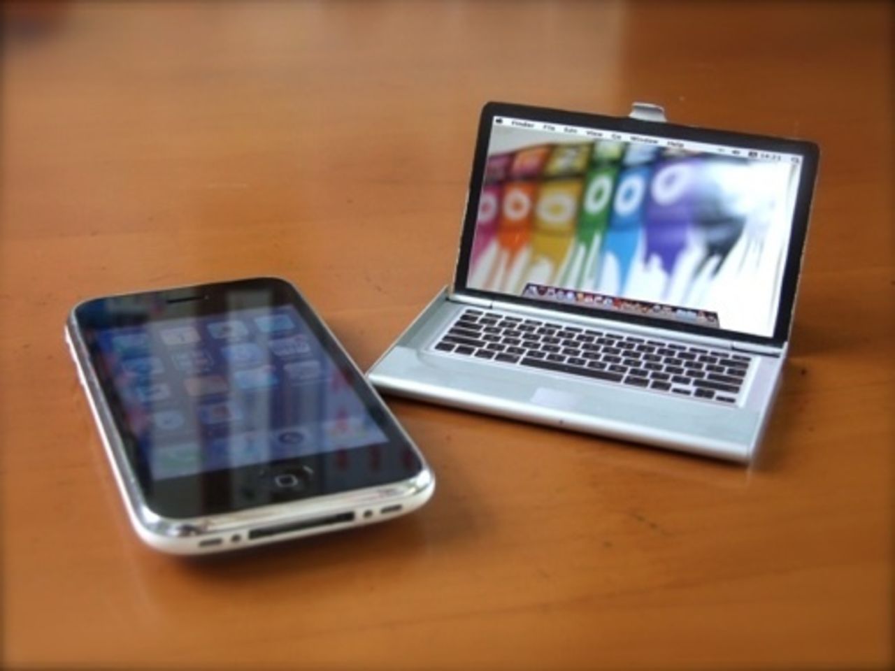 En MacBook till visitkorten