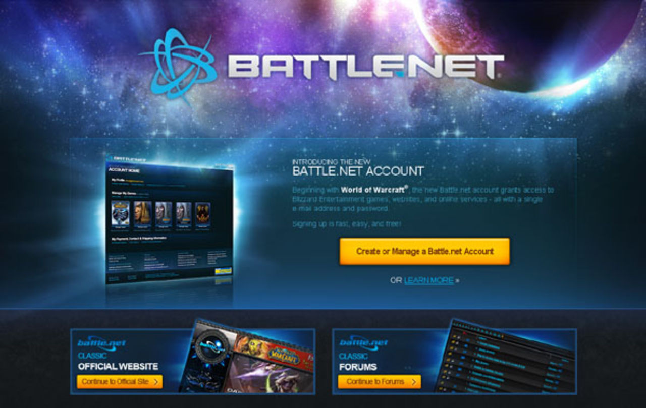 Battle.net + Facebook = sant