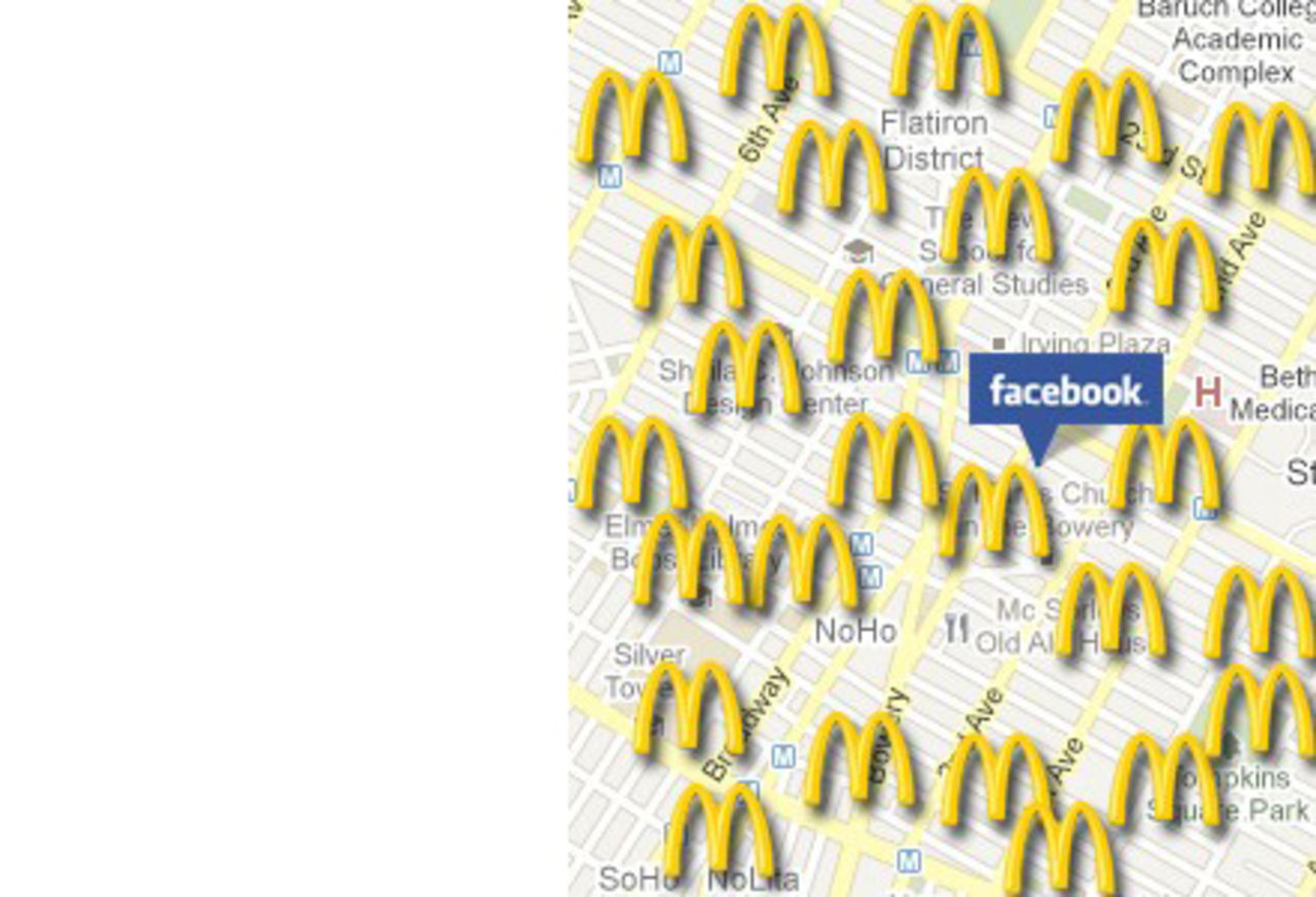 McDonalds släpper Facebook-app med positionering