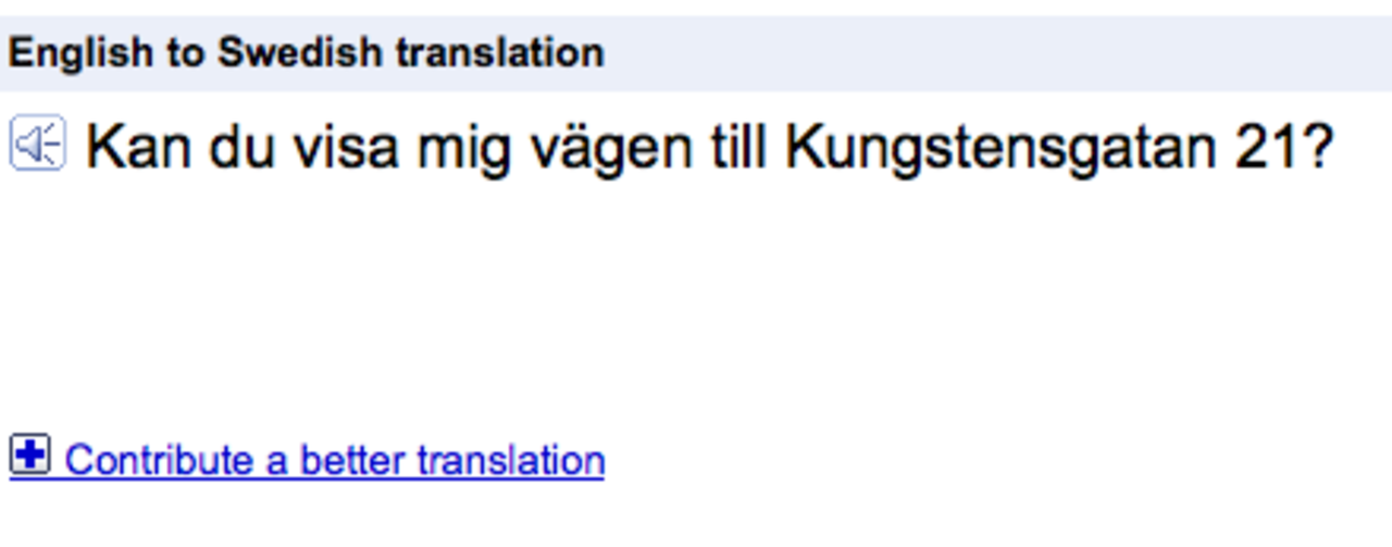 Google Translate får svensk robot-röst