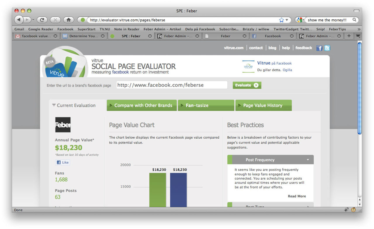 Så mycket är din Facebook-sida värd