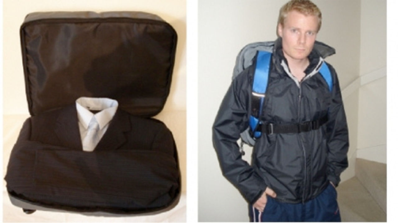 Ryggsäck för kostymen