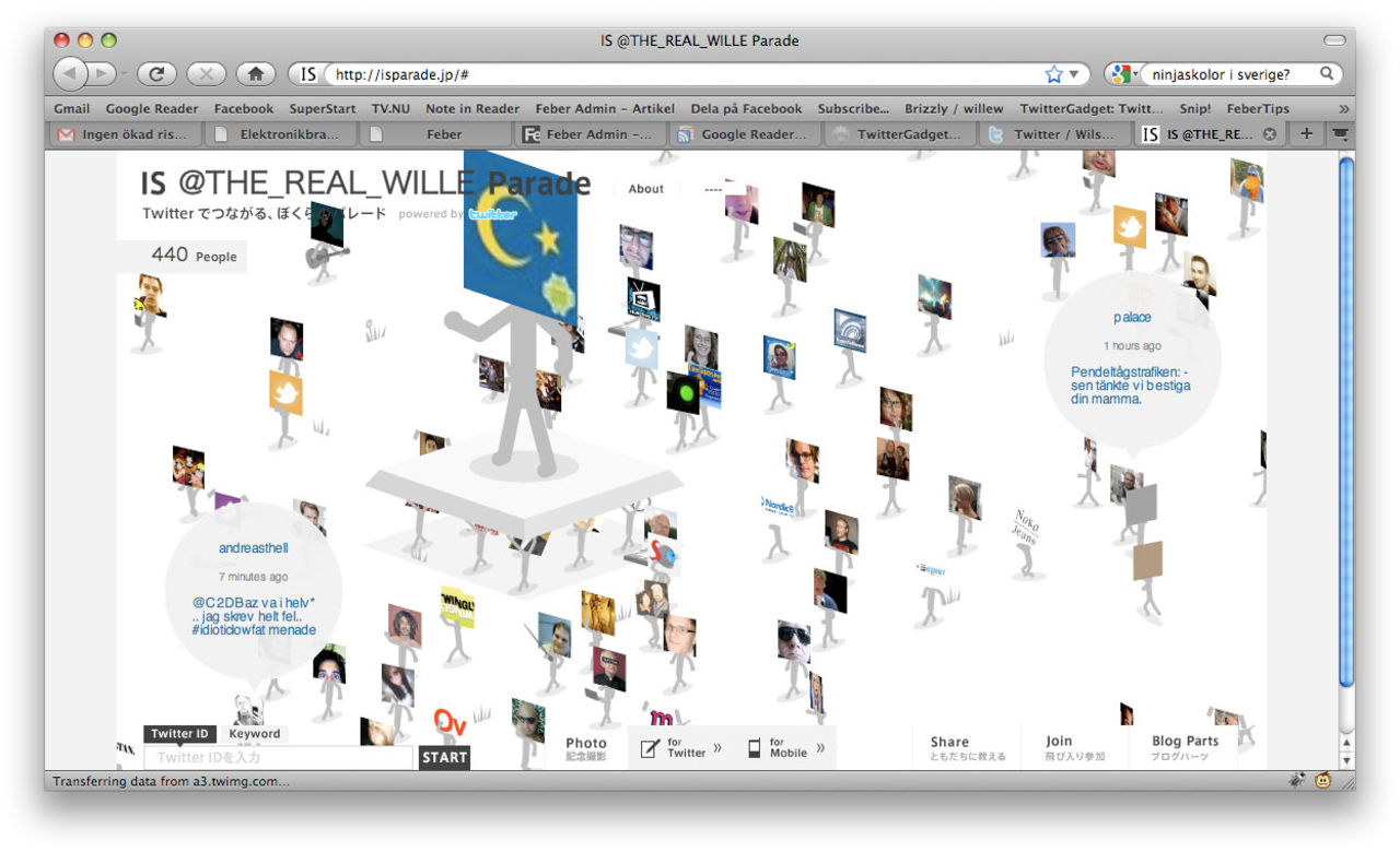 Skaffa dig en Twitter-parad