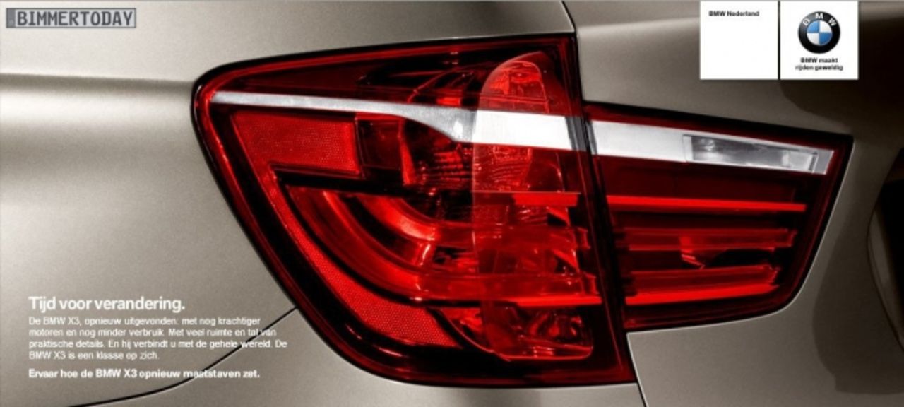 Teaserbilder på nya BMW X3