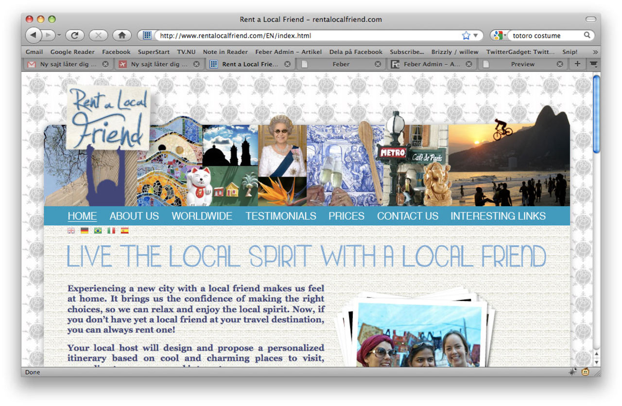 Hyr en lokal kompis på semestern