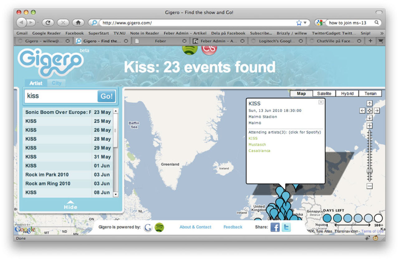 Gigero hittar giggen i stan