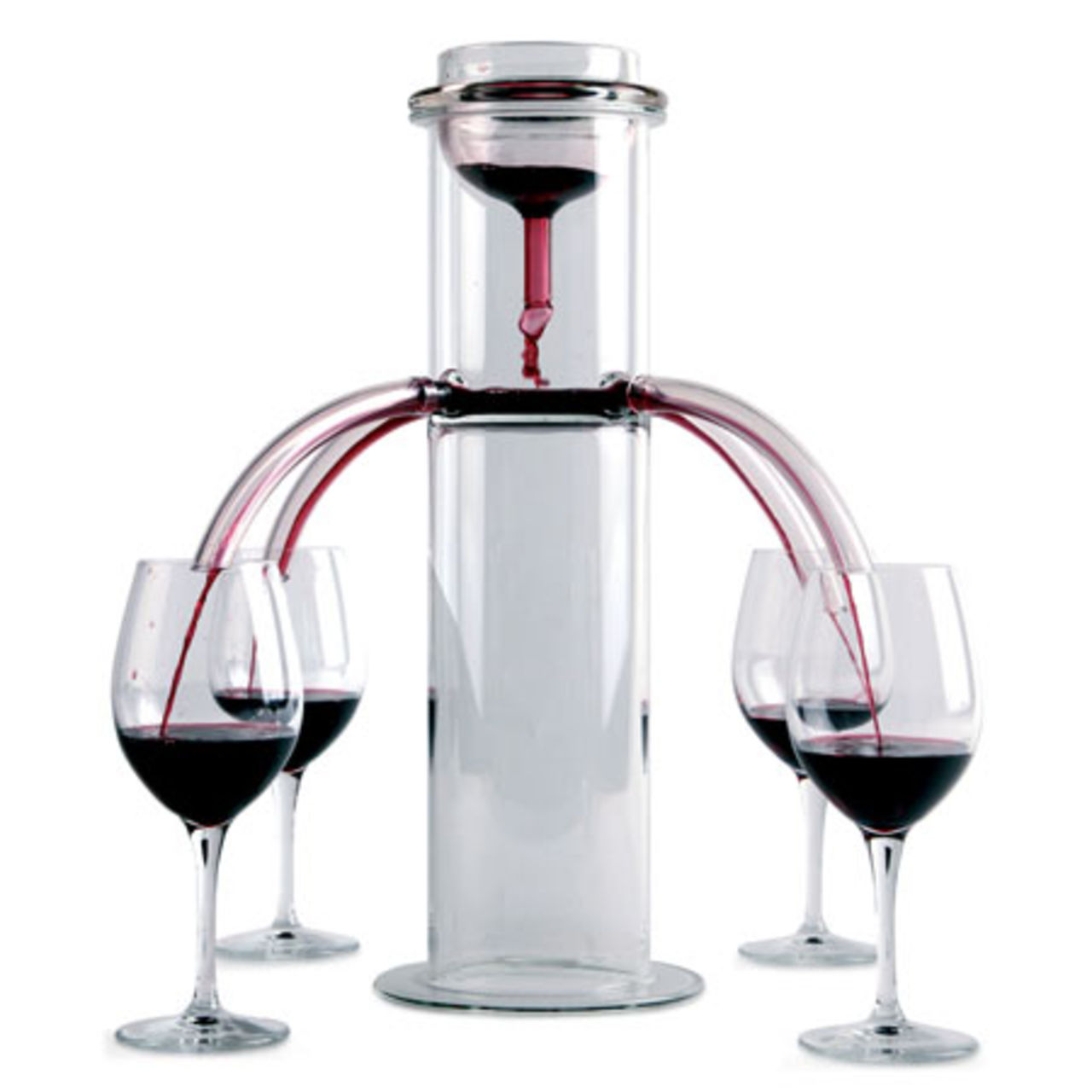 Exakt lika mycket vin till alla fyra