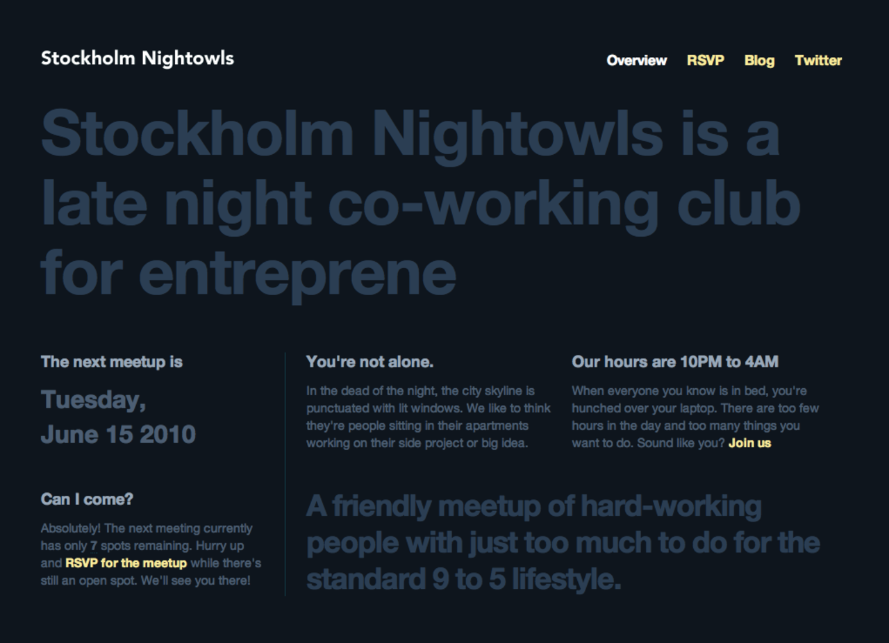 Jobba med andra nattugglor