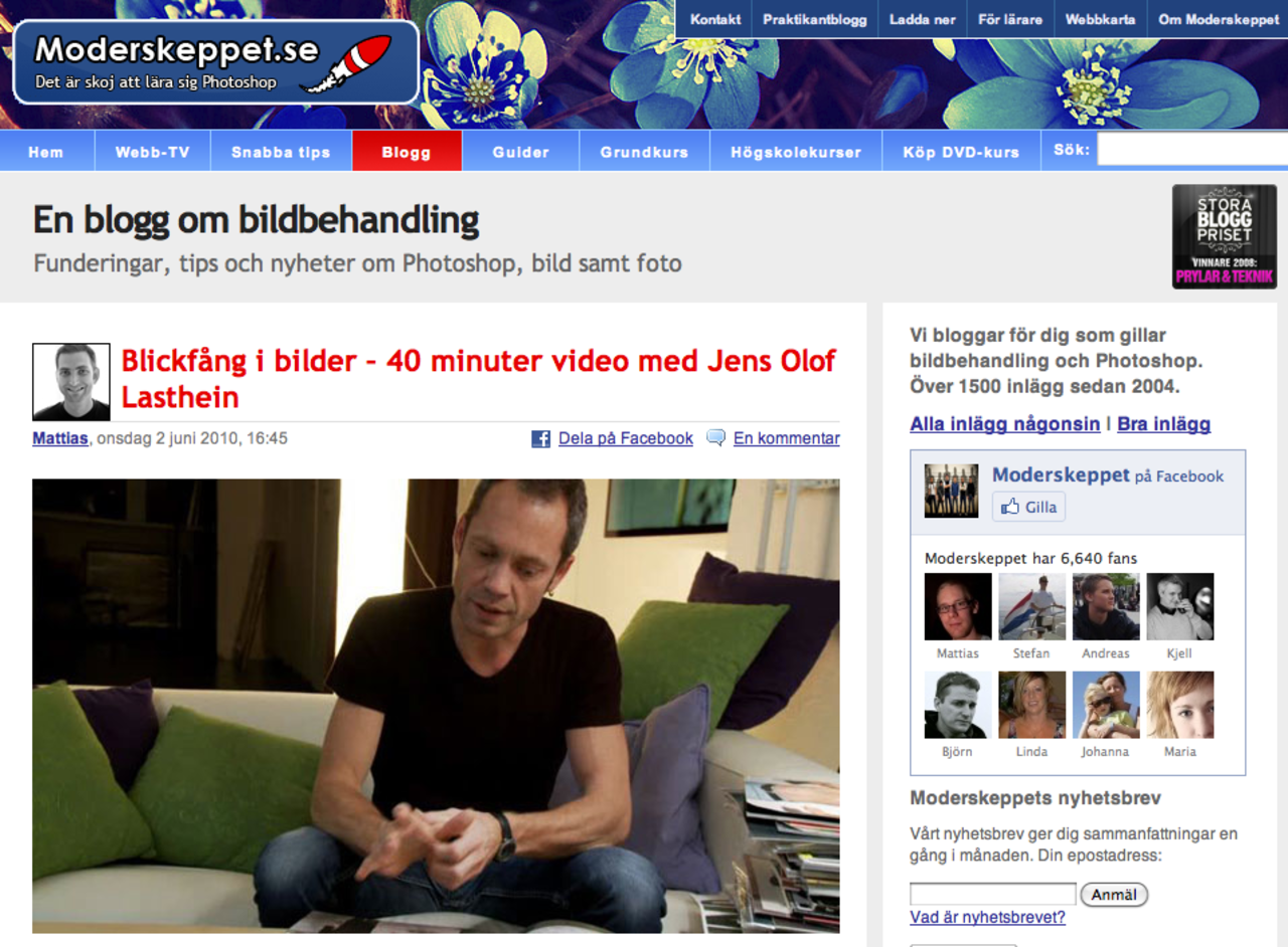 Intressanta intervjuer med Jens Olof Lasthein
