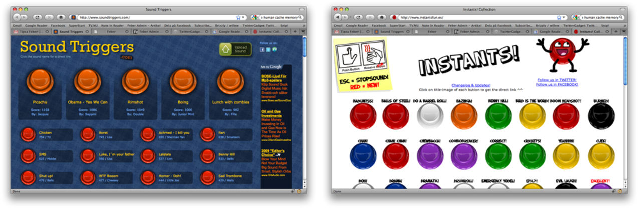 Ljudeffekter på webben