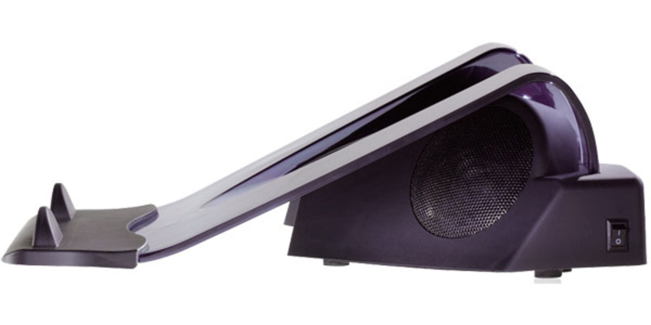 Laptop-ställ med inbyggda högtalare