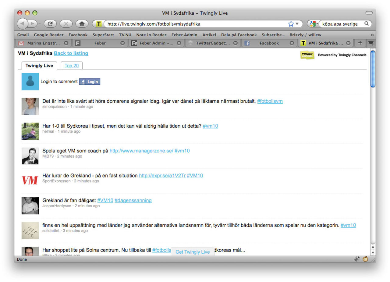 Följ Fotbolls-VM med Twingly Live