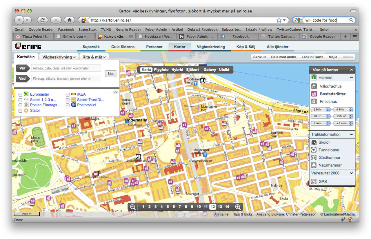 Eniro hittar bostäder där du vill bo