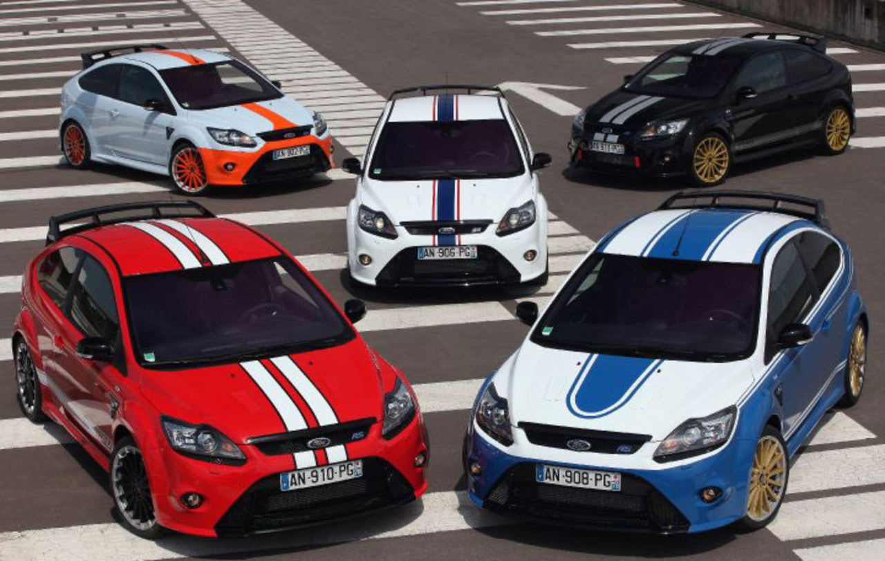 Fem specialversioner av Focus RS