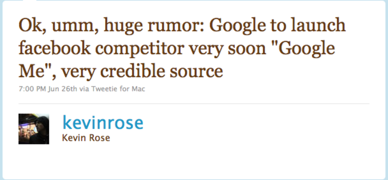 Google Me - Facebook-utmanare från Google?