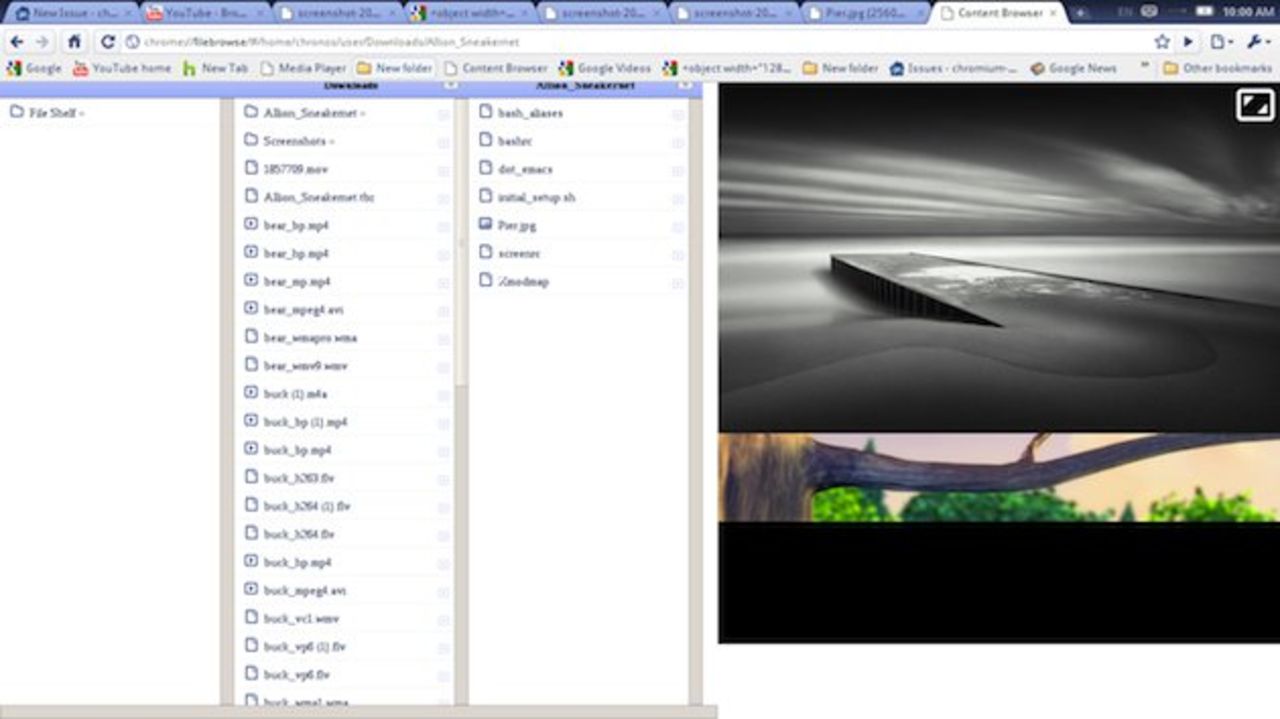 Bilder på Googles Chrome OS