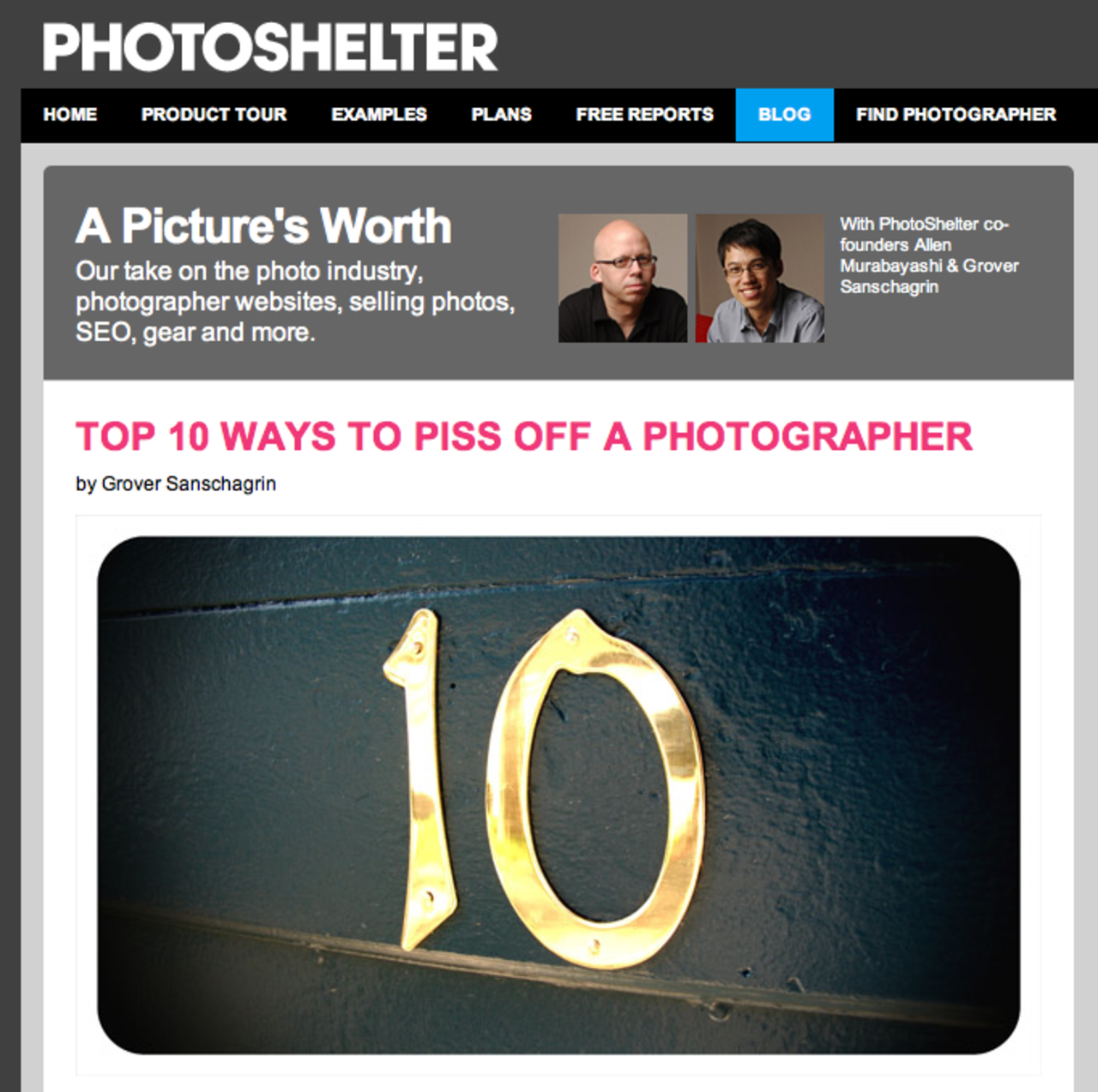 Top 10 Ways to Piss Off a Photographer