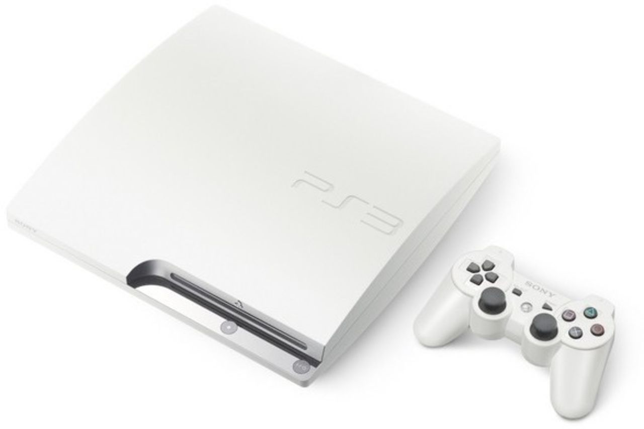 Vit Playstation 3 på gång