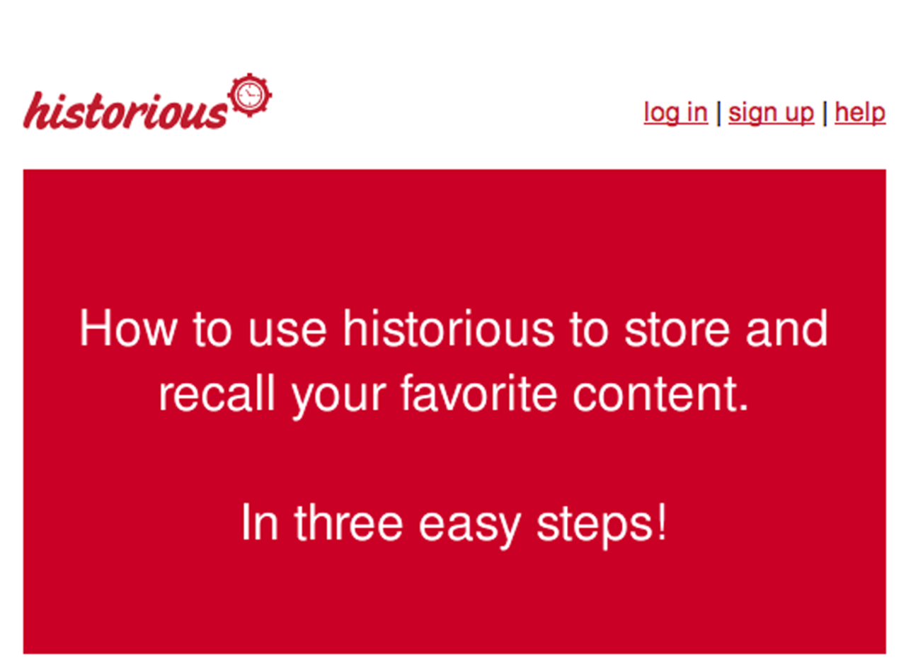 Historious gör bokmärkeshanteringen lättare