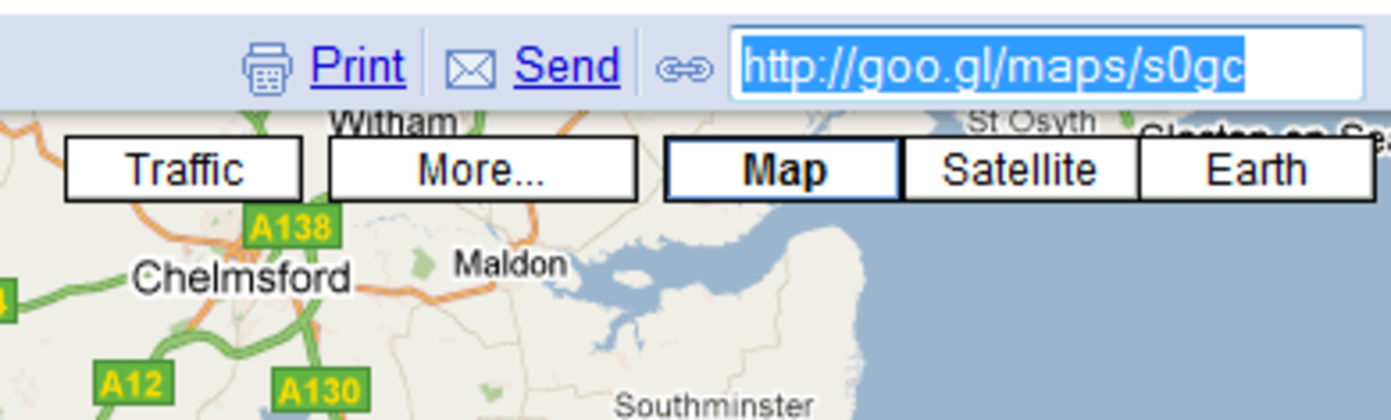 Länkar från Google Maps får kortare URL