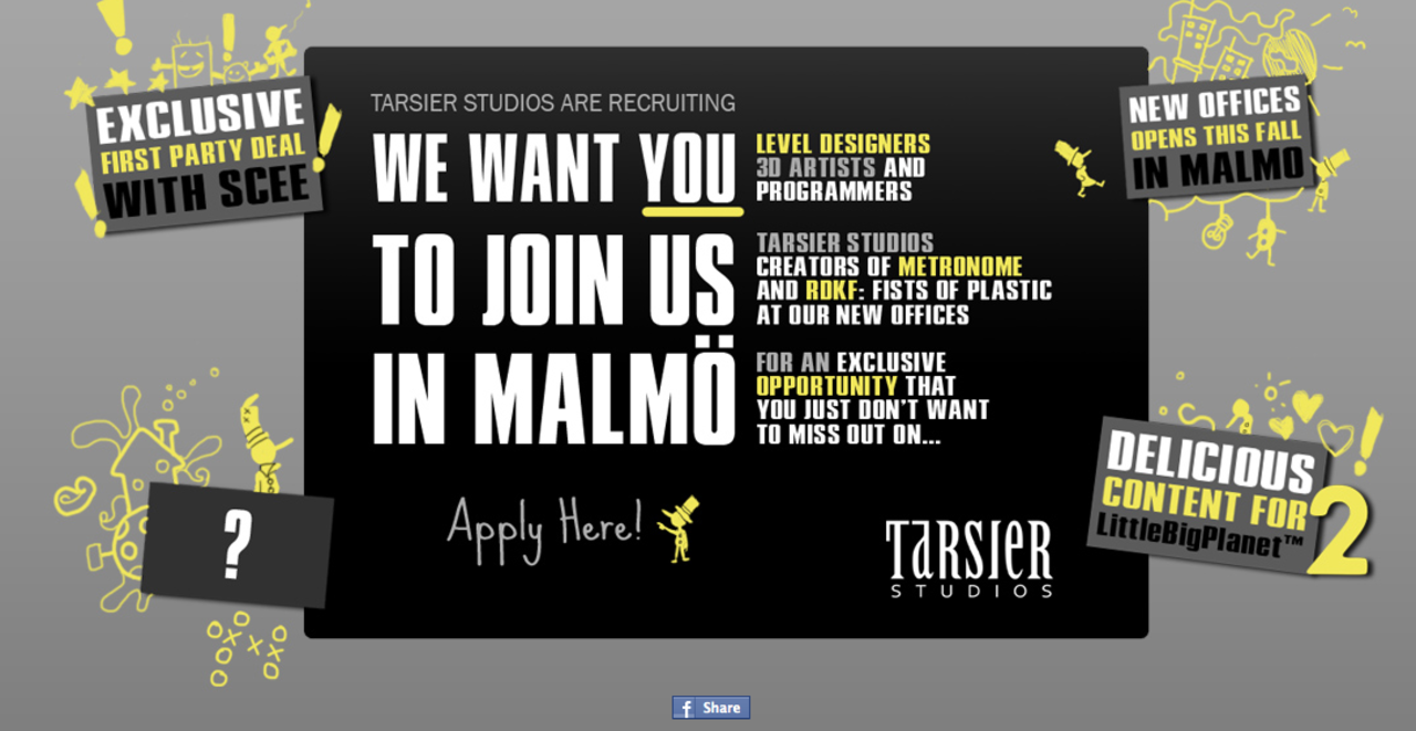 Tarsier blir en del av Sony