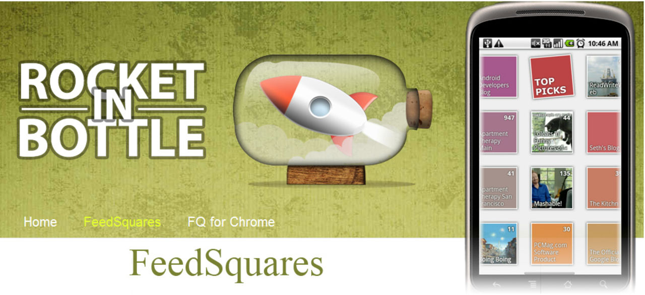 FeedSquares lanseras i beta