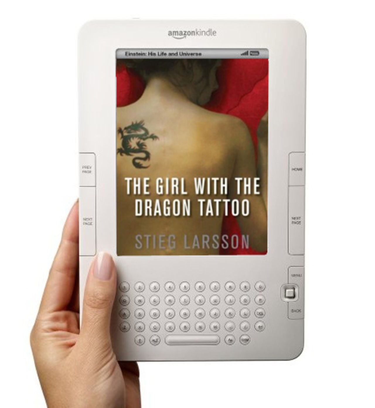 Stieg Larsson först med att sälja en miljon böcker till Kindle
