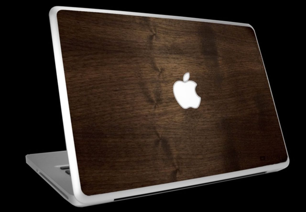 Blinga till din MacBook med träinfattning