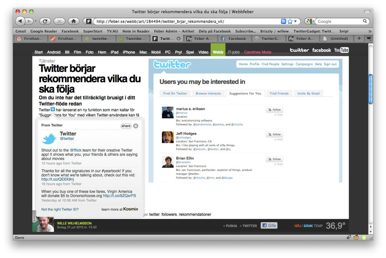 Tweetbeat Firsthand ger dig Twitter direkt på webbsidan